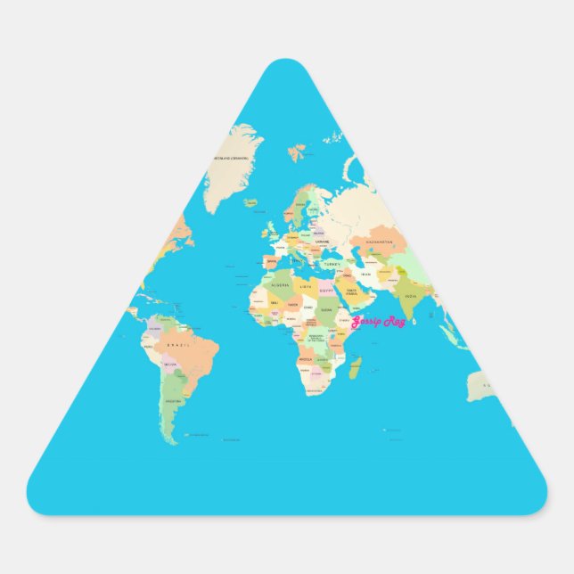 map triangle sticker (Front)
