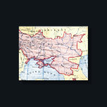 MAP: UKRAINE, c1906 Canvas Print<br><div class="desc">Map of Ukrainian-speaking areas inside Ukraine and outside its borders. Lithograph,  c1906.</div>