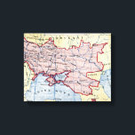 MAP: UKRAINE, c1906 Canvas Print<br><div class="desc">Map of Ukrainian-speaking areas inside Ukraine and outside its borders. Lithograph,  c1906.</div>