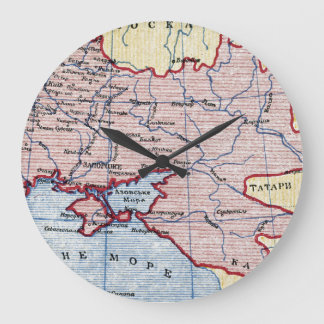 MAP: UKRAINE, c1906 Large Clock