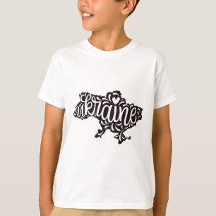 Map Ukraine - Ukrainian National Emblem T-Shirt