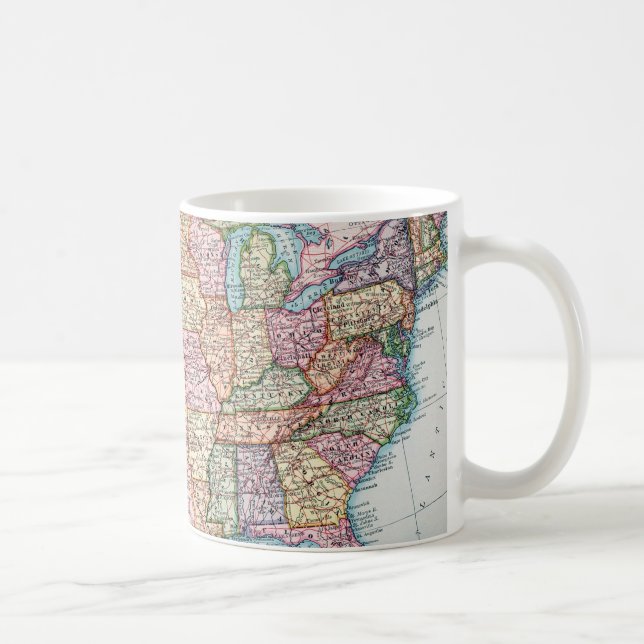 Map: United States, 1905 Coffee Mug (Right)