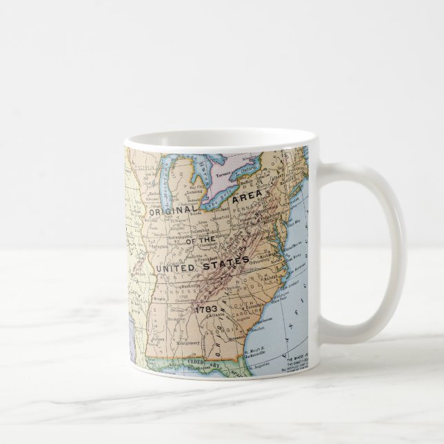 Map: US Expansion, 1905 Coffee Mug (Right)
