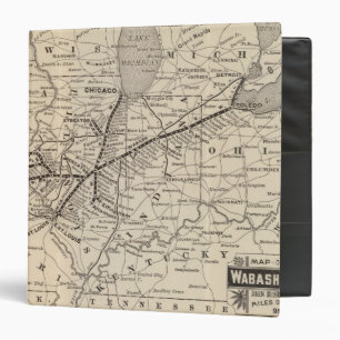 Map Wabash Railway Binder