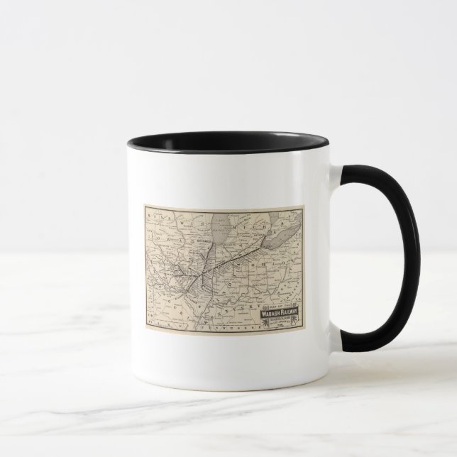Map Wabash Railway Mug (Right)