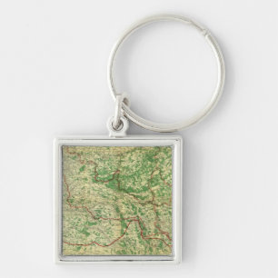 Map Western Front Keychain