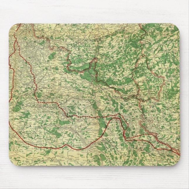 Map Western Front Mouse Pad (Front)