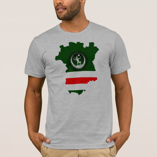 Map+Wolf+Flag T-Shirt (Front)
