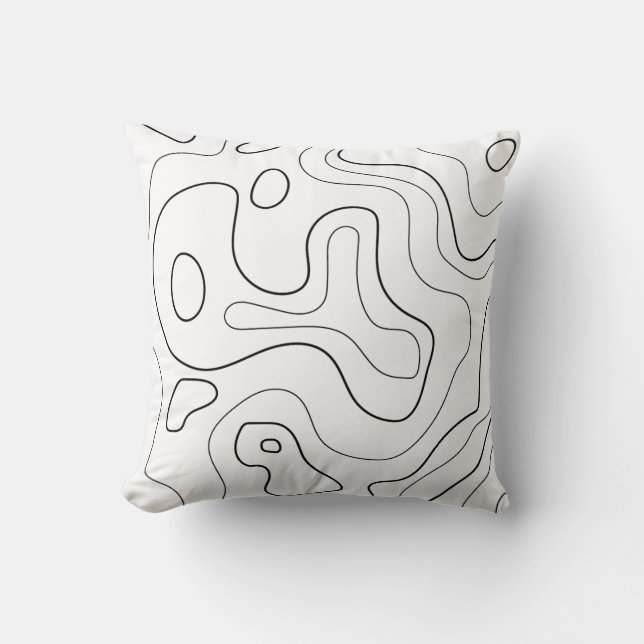 Map Your Dreams Throw Pillow (Front)