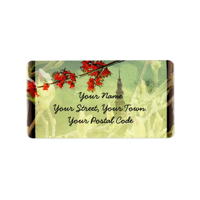 Maple and Magnolia Blossom Label (Front)