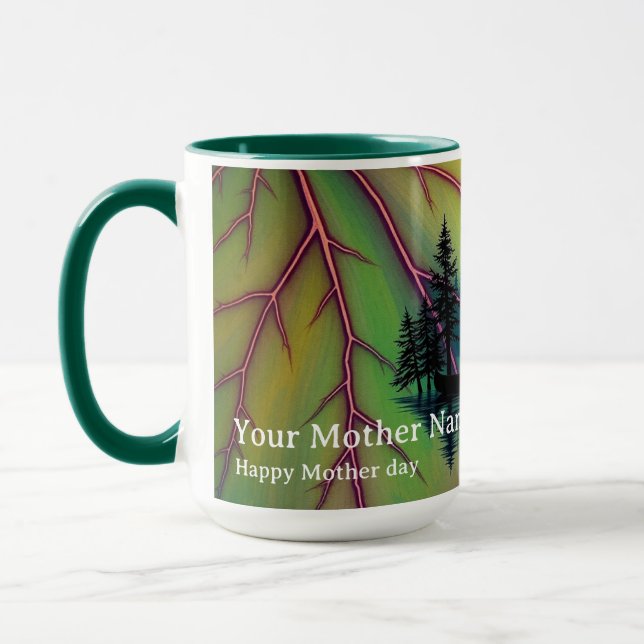 Maple Aurora Canoe River Guidance Dawn Mug (Left)