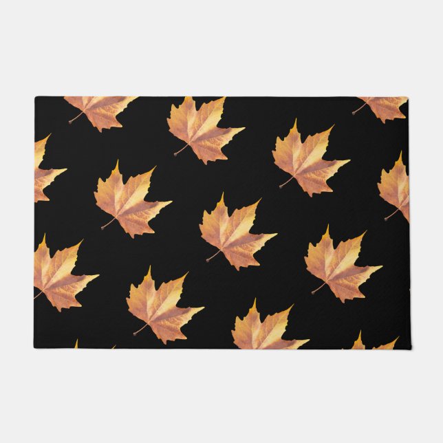 Maple autumn leaf doormat (Front)