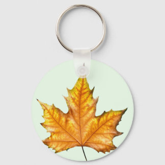 Maple autumn leaf keychain