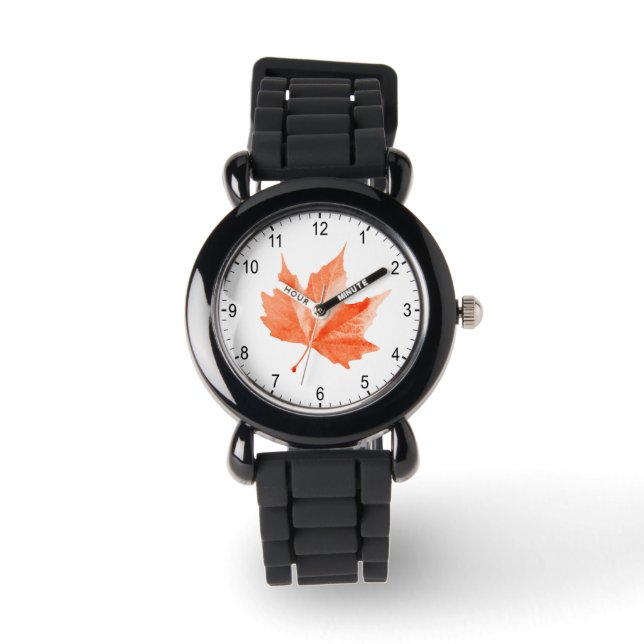 Maple autumn leaf watch (Front)
