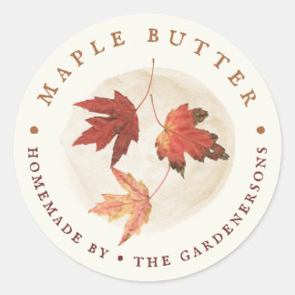 Maple Butter Classic Round Sticker