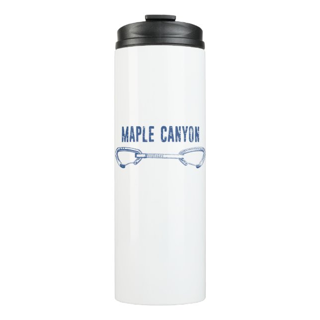 Maple Canyon Climbing Quickdraw Thermal Tumbler (Front)