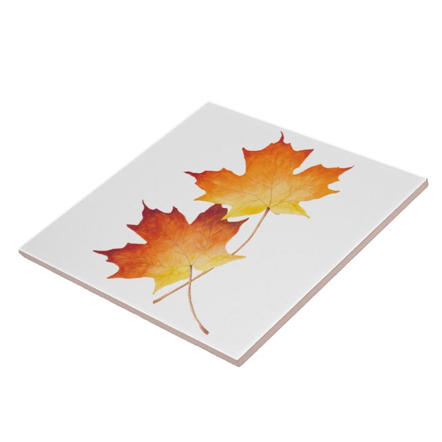 Maple Couple on a Ceramic Tile (Side)