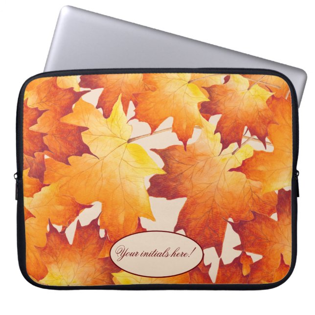 Maple Couple on a Laptop Sleeve (Front)