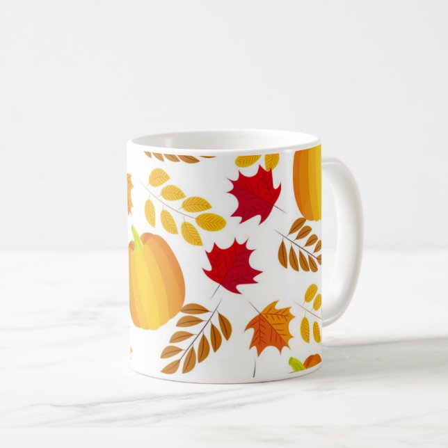 Maple feuille Fall mug (Devant droit)