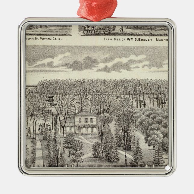 Maple Grove residence Metal Ornament (Front)