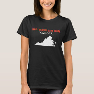 Maple Heights Lake Desire Washington USA State Ame T-Shirt