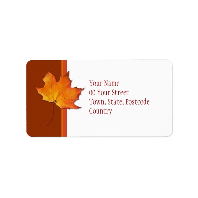 Maple Leaf Address Label (Front)