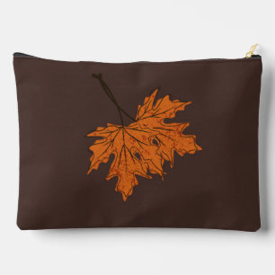 Maple Leaf Autumn Fall Colour Palette Black Bullet Accessory Pouch