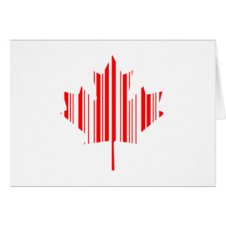 MAPLE LEAF BAR CODE CANADA FLAG Barcode Pattern