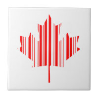 MAPLE LEAF BAR CODE CANADA FLAG Barcode Pattern