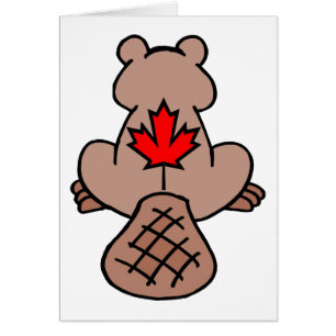 Maple Leaf Beaver Card