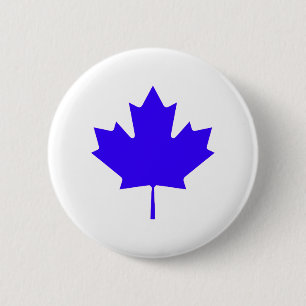 Maple Leaf BlueTransp The MUSEUM Zazzle Gifts 2 Inch Round Button
