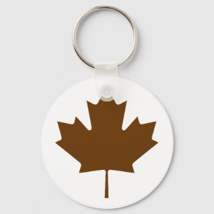 Maple Leaf BrownTransp The MUSEUM Zazzle Gifts Keychain