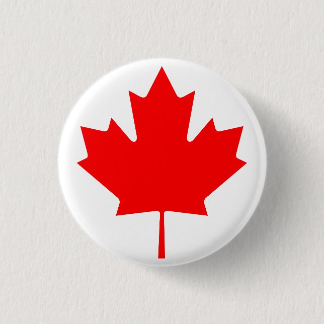 Maple Leaf button nice Flag canada Product of  (Front)