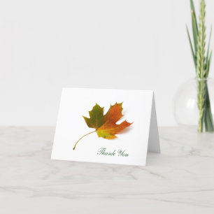 Maple Leaf by Petr Kratochvil, Thank You Card