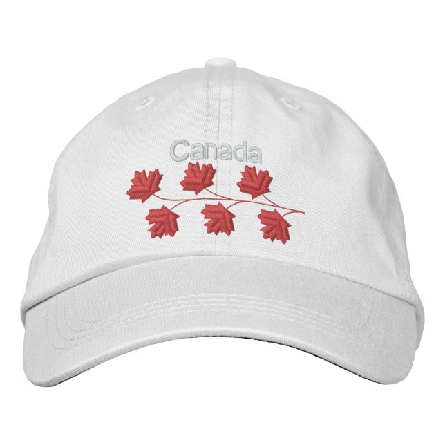 Maple Leaf Canada Embroidered Hat (Front)