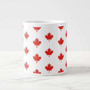 Maple Leaf Canada Flag Emblem Pattern-24105 Large Coffee Mug