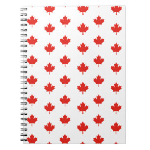 Maple Leaf Canada Flag Emblem Pattern-24105 Notebook