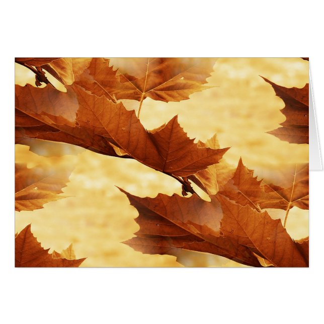 Maple leaf Card (Front Horizontal)