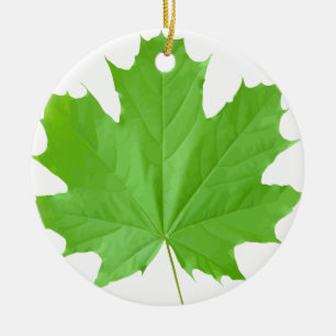 Maple Leaf Ceramic Ornament