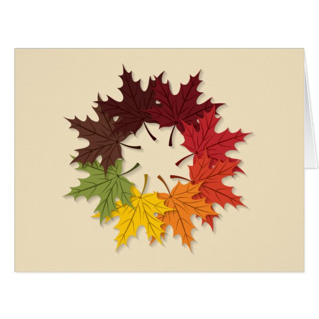 Maple leaf circle (Front Horizontal)