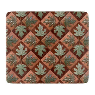 Maple leaf design Glass Cutting board