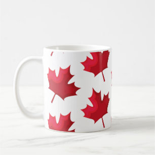Maple leaf for Canada on white Coffee Mug