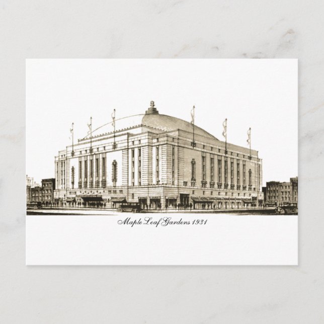 Maple Leaf Gardens 1931 Postcard (Front)
