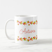 Maple Leaf Garland Coffee Mug
