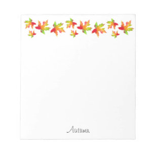 Maple Leaf  Garland Coffee Mug Notepad