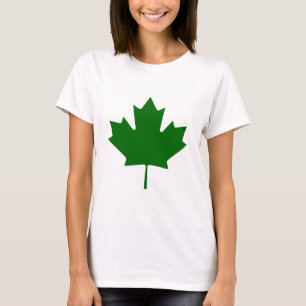Maple Leaf Green DkTransp The MUSEUM Zazzle Gifts T-Shirt