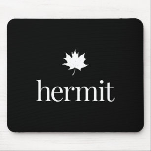 Maple leaf introvert – nature hermit quiet life mouse pad