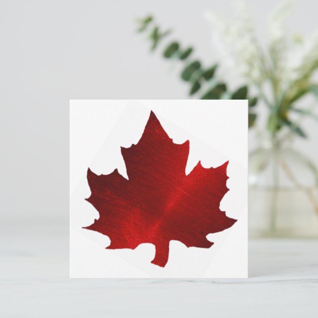 MAPLE LEAF INVITATION (Standing Front)