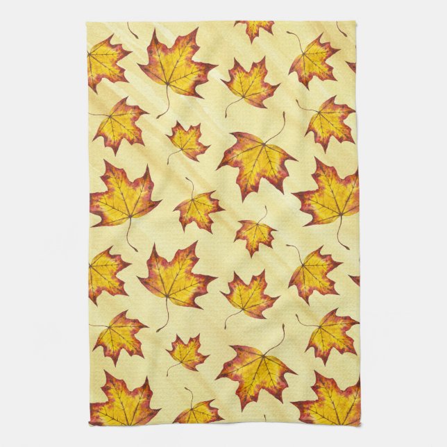 Maple Leaf Kitchen Towel (Vertical)