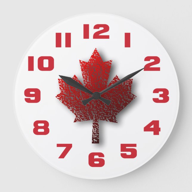 Maple Leaf Large Clock (Front)
